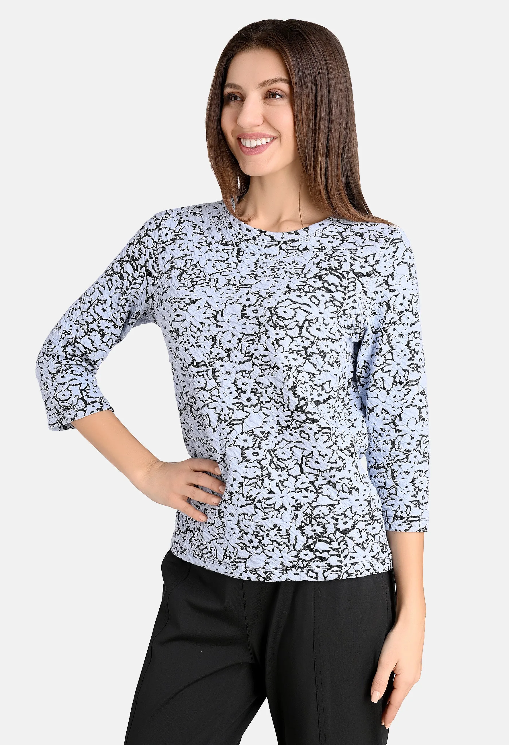 3D Floral Design Top