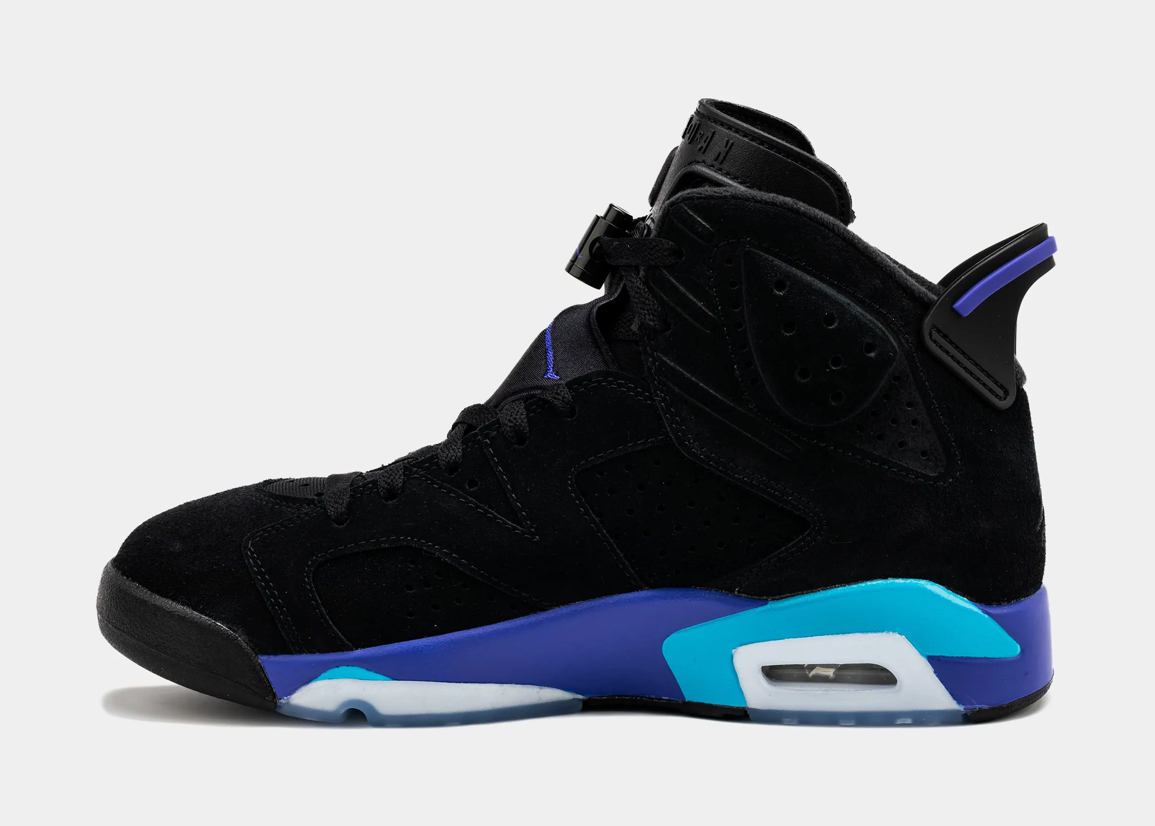 Air Jordan 6 Retro Aqua Mens Lifestyle Shoes (Black/Aquatone/Bright Concord)