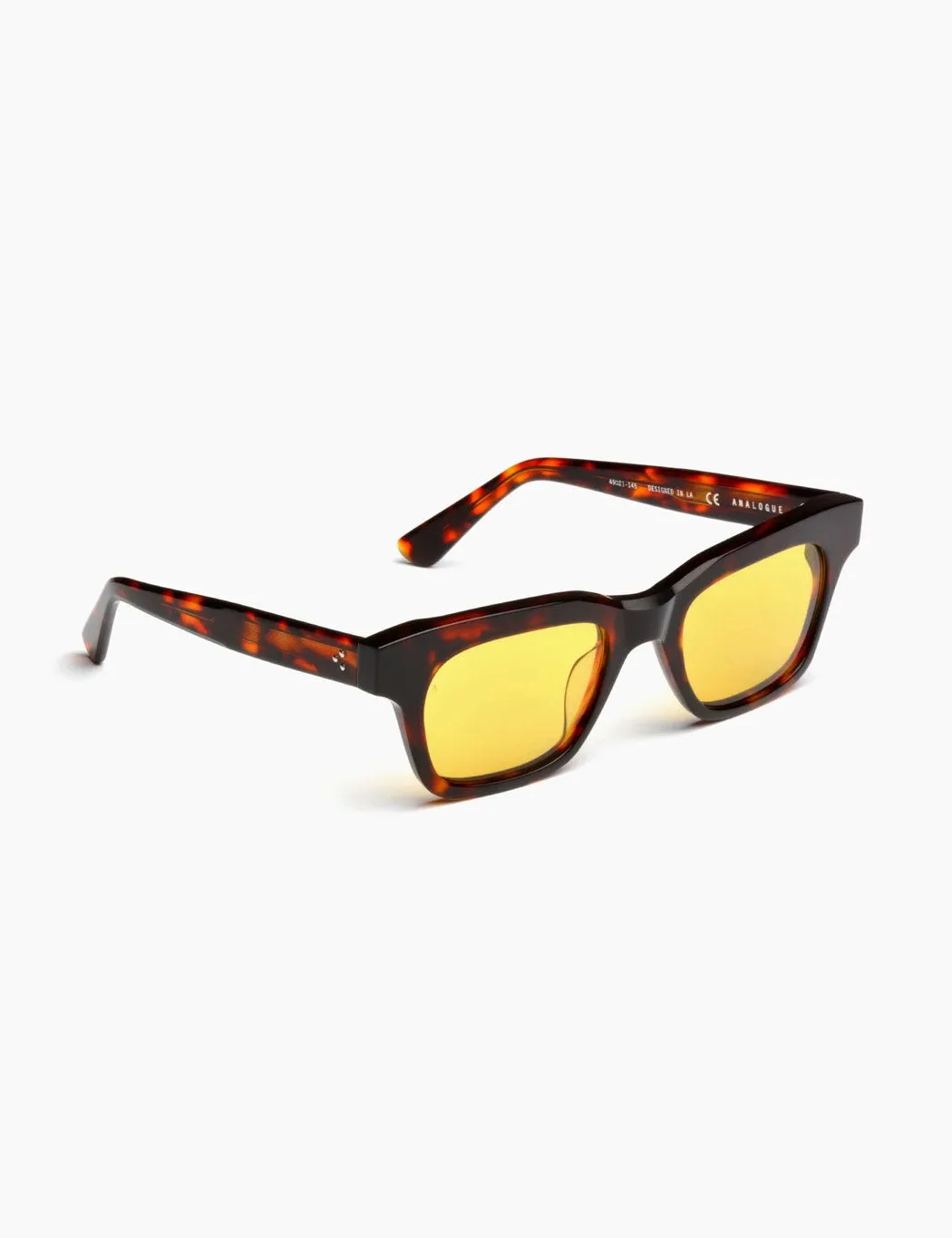 Akila Analogue Sunglasses - Tortoiseshell/Yellow Lens