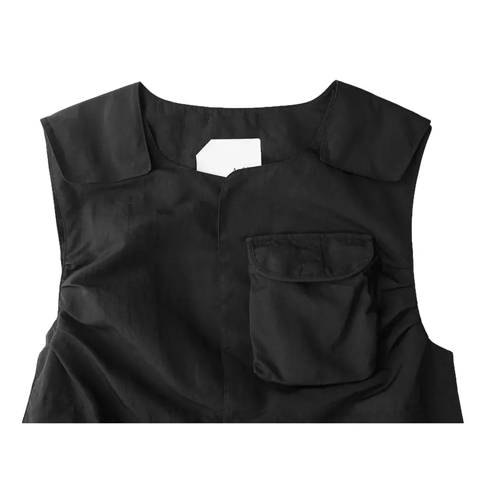 ARCHIVAL REINVENT TEFLON DETACHABLE POCKET VEST-BLACK