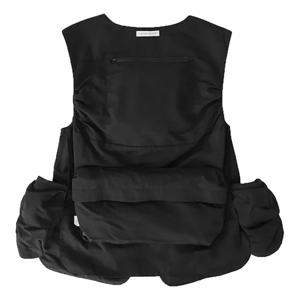 ARCHIVAL REINVENT TEFLON DETACHABLE POCKET VEST-BLACK