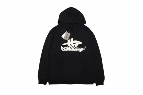 Balenciaga Black Graphic Hoodie