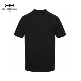 Balenciaga Black T-Shirt with Label Detail