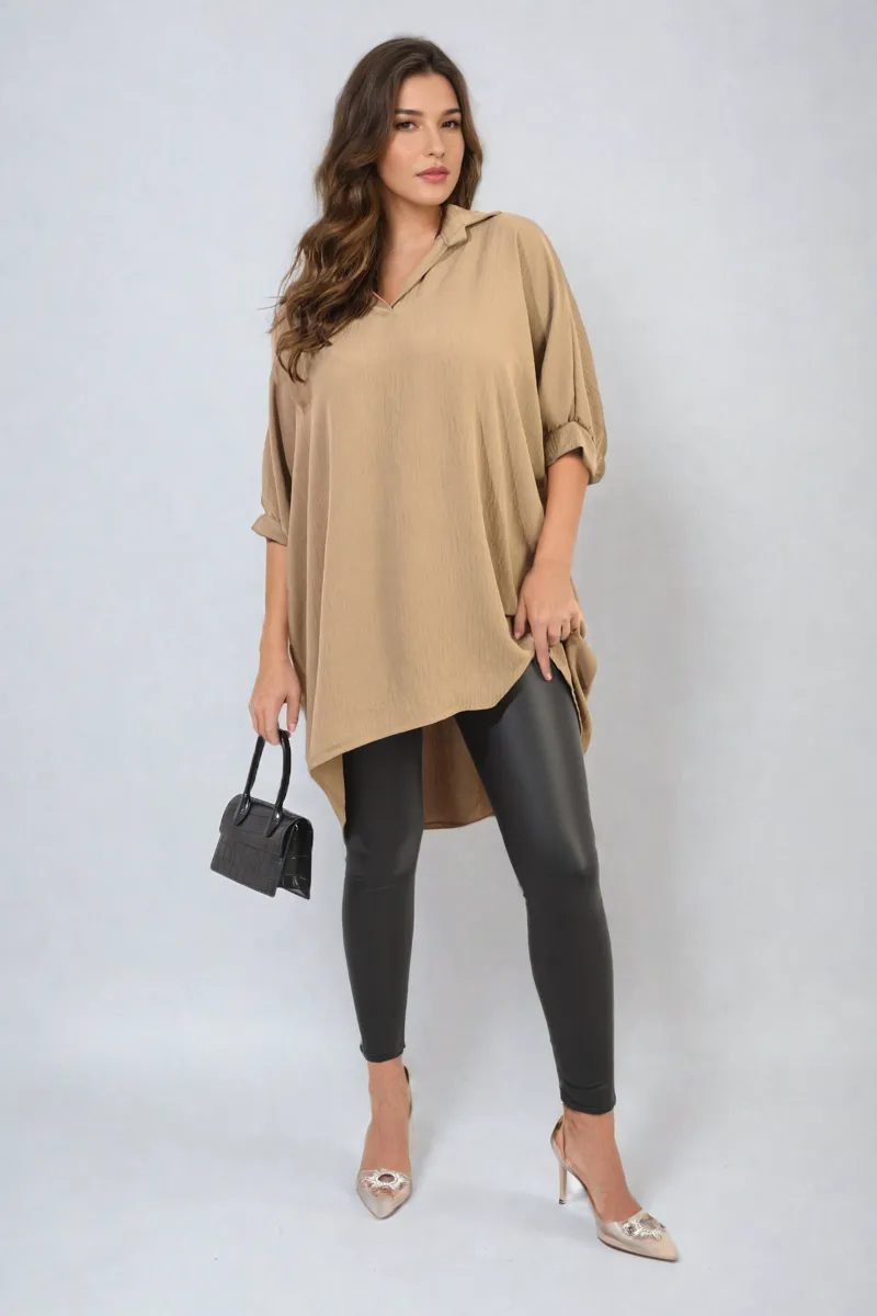 Balloon Sleeve Oversized Top