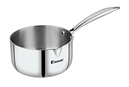 Bergner Argent Triply Stainless Steel Saucepan/Milkpan