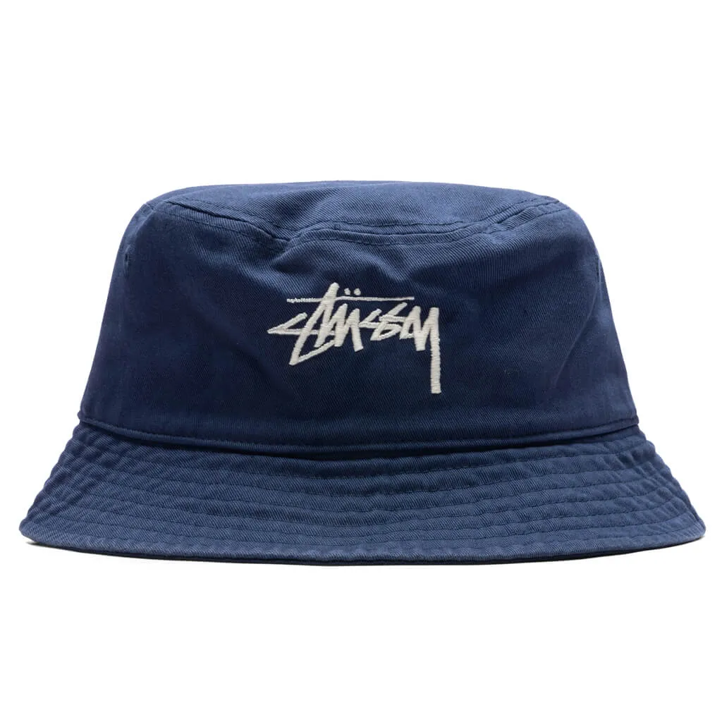 Big Stock Bucket Hat - Light Navy