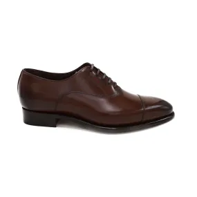 Carlos Santos Straight Cap Oxford (1120)- Dark Brown