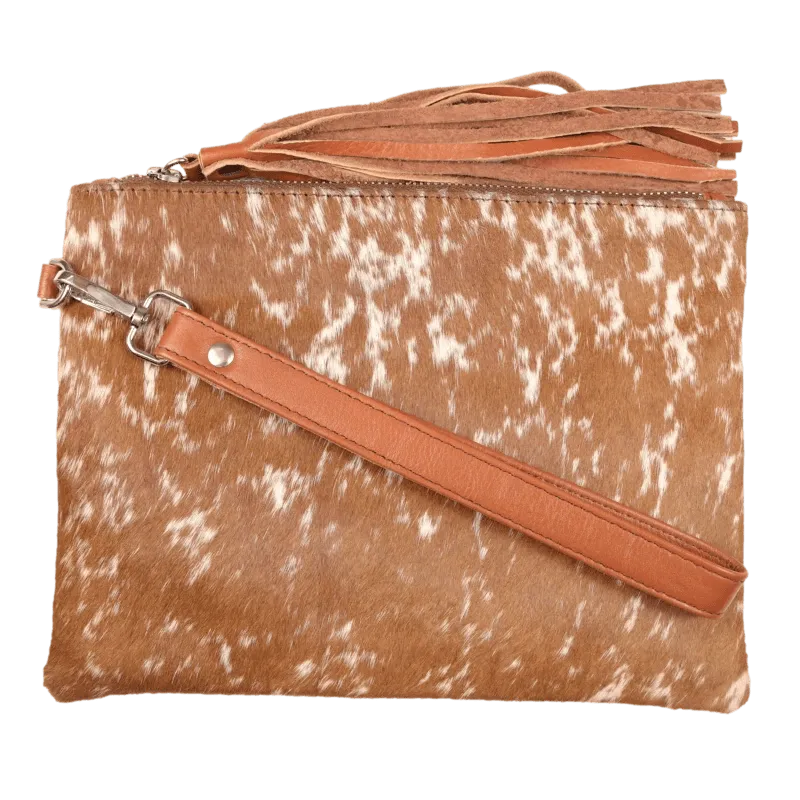 Country Allure Claire Large Cowhide Clutch