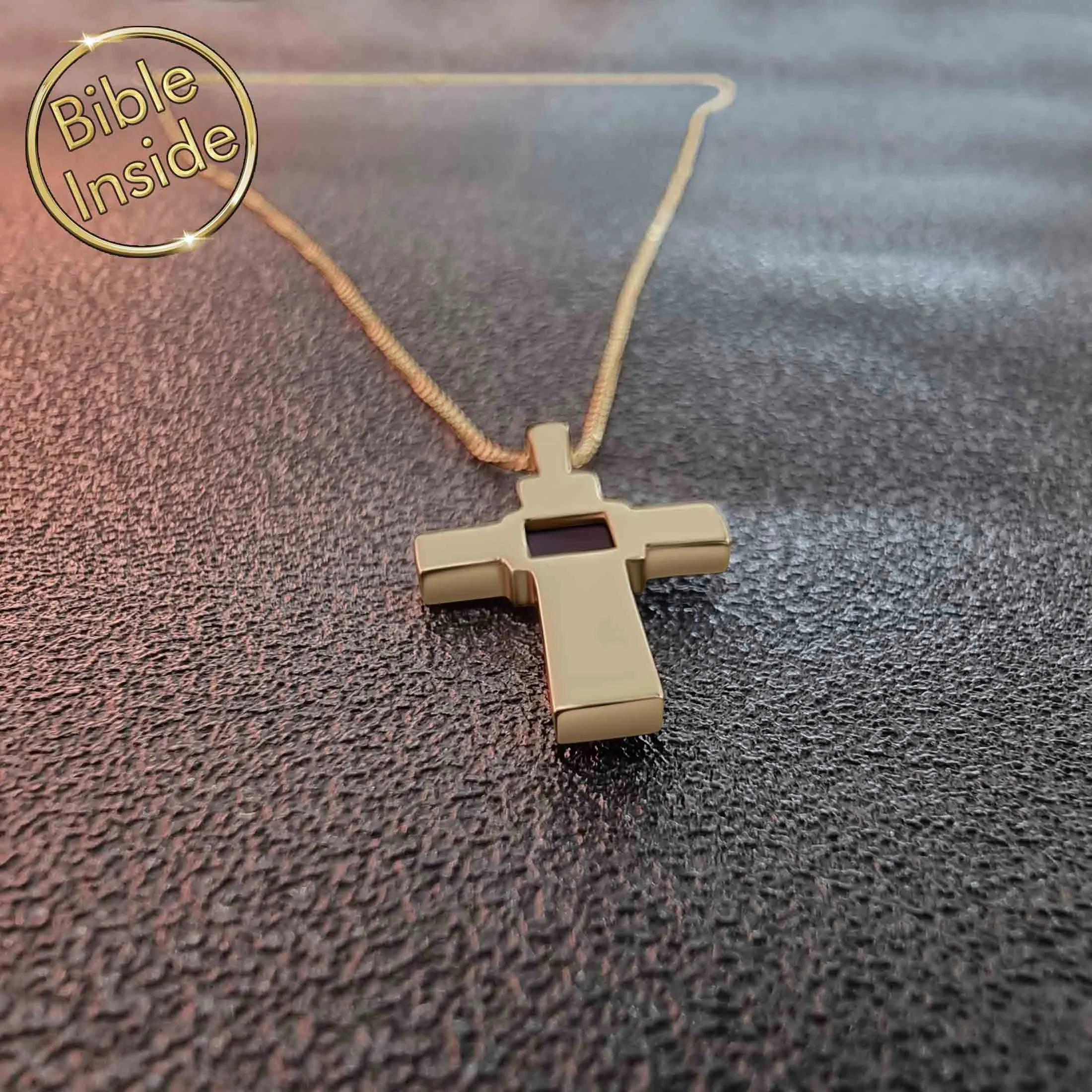 Cross Necklace with the Entire Bible