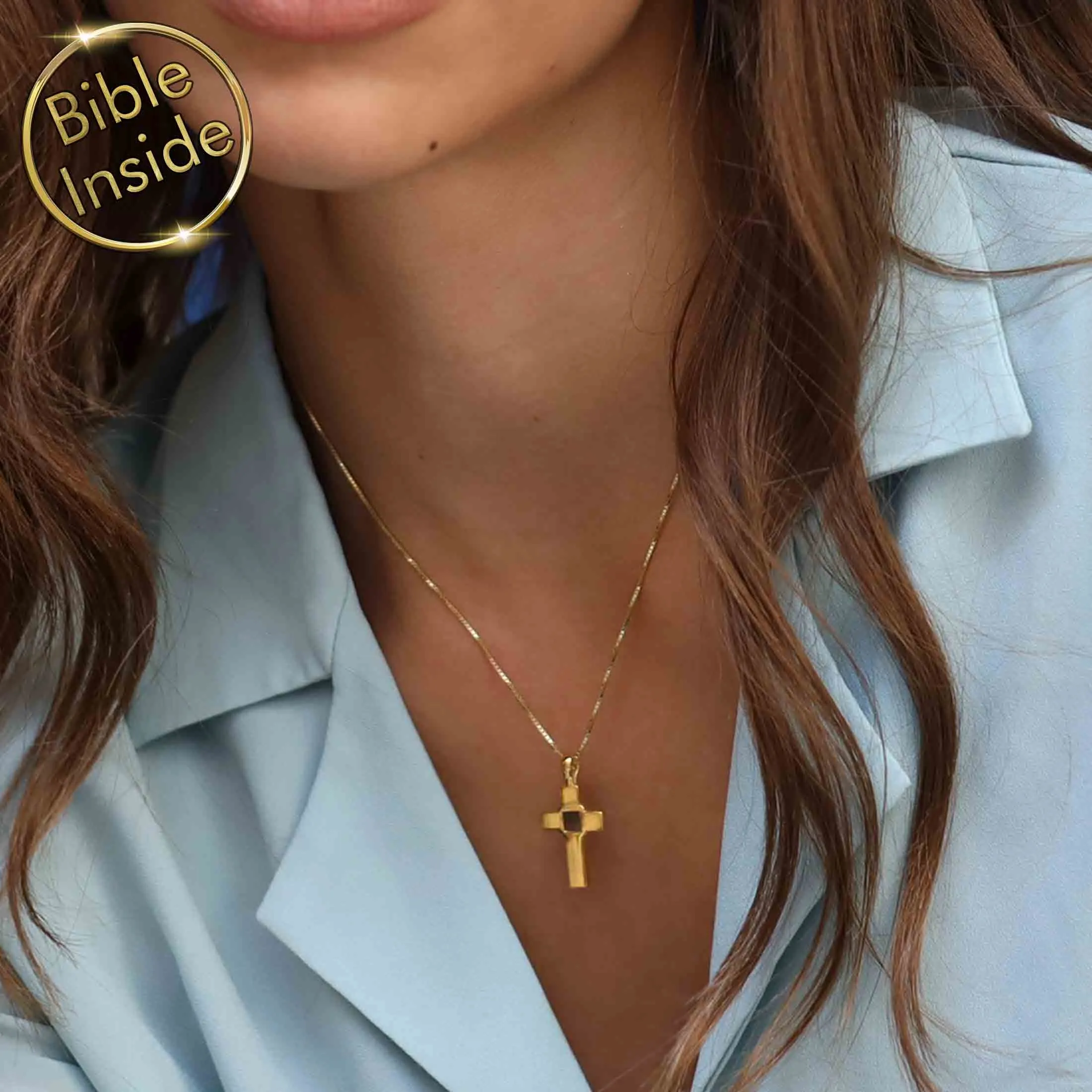 Cross Necklace with the Entire Bible