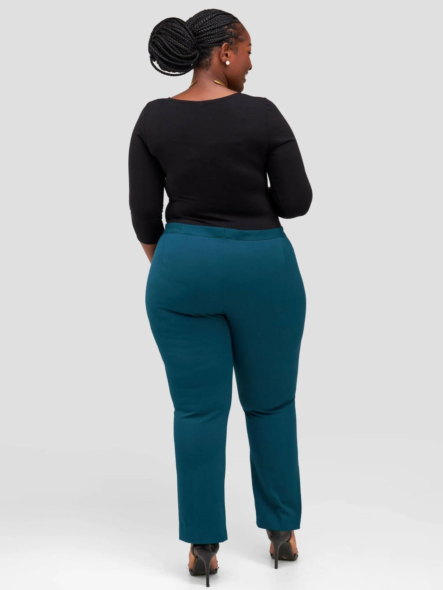 Curves BD Pants - Dark Teal