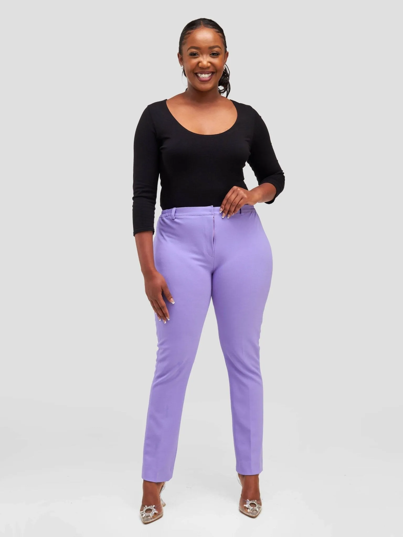 Curves BD Pants - Lavender