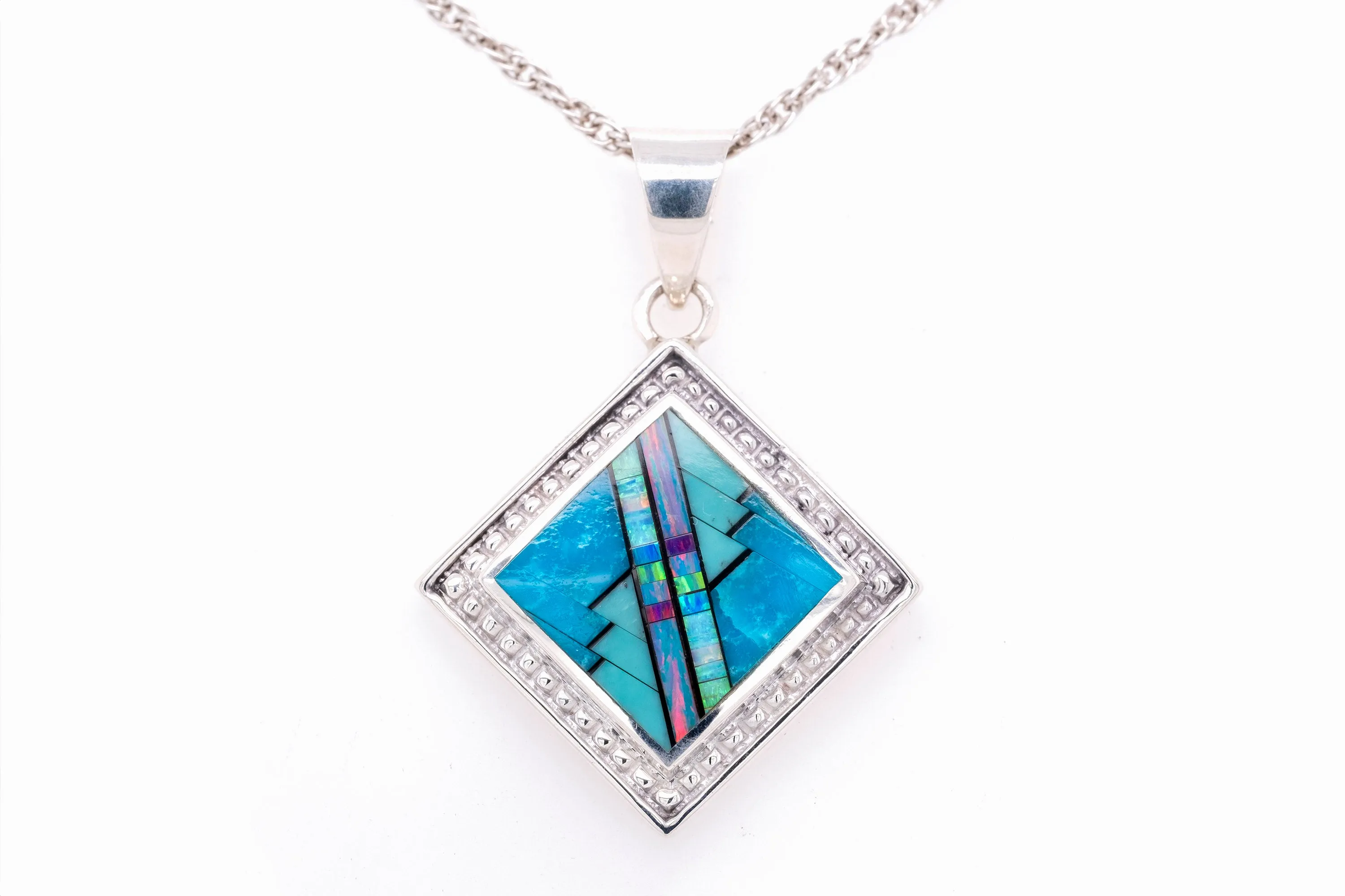 David Rosales Stardust Square Pendant