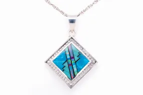 David Rosales Stardust Square Pendant