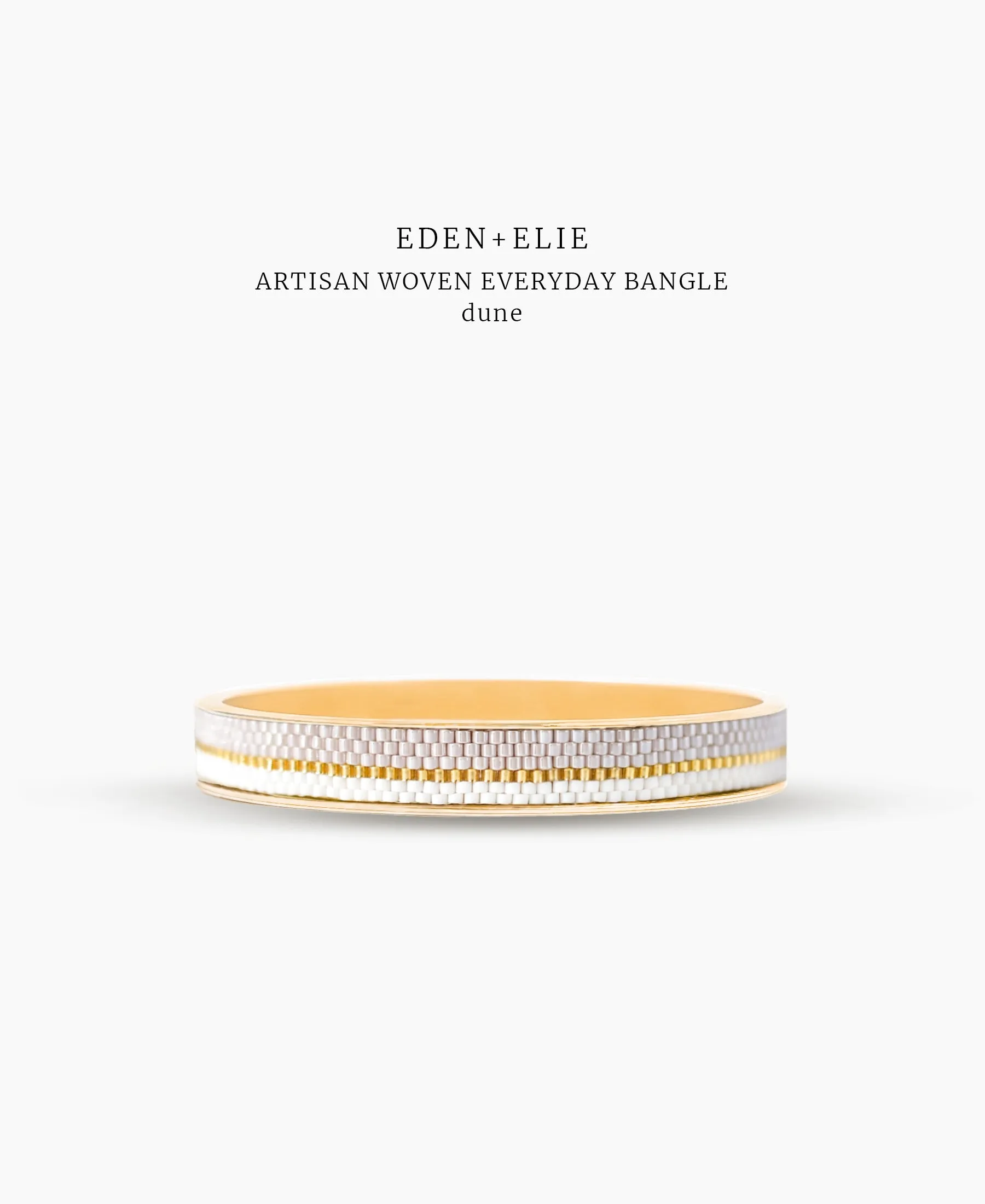 EDEN   ELIE Everyday gold narrow bangle - dune