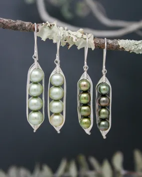 Four peas in a pod earrings [made to order]