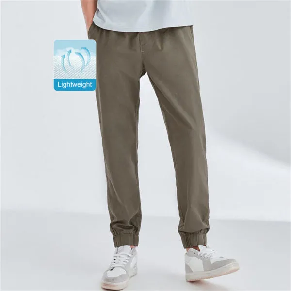 GD-Giordano Men Joggers Casual Long Pants Clothing Cotton Elastic Waistband GD123