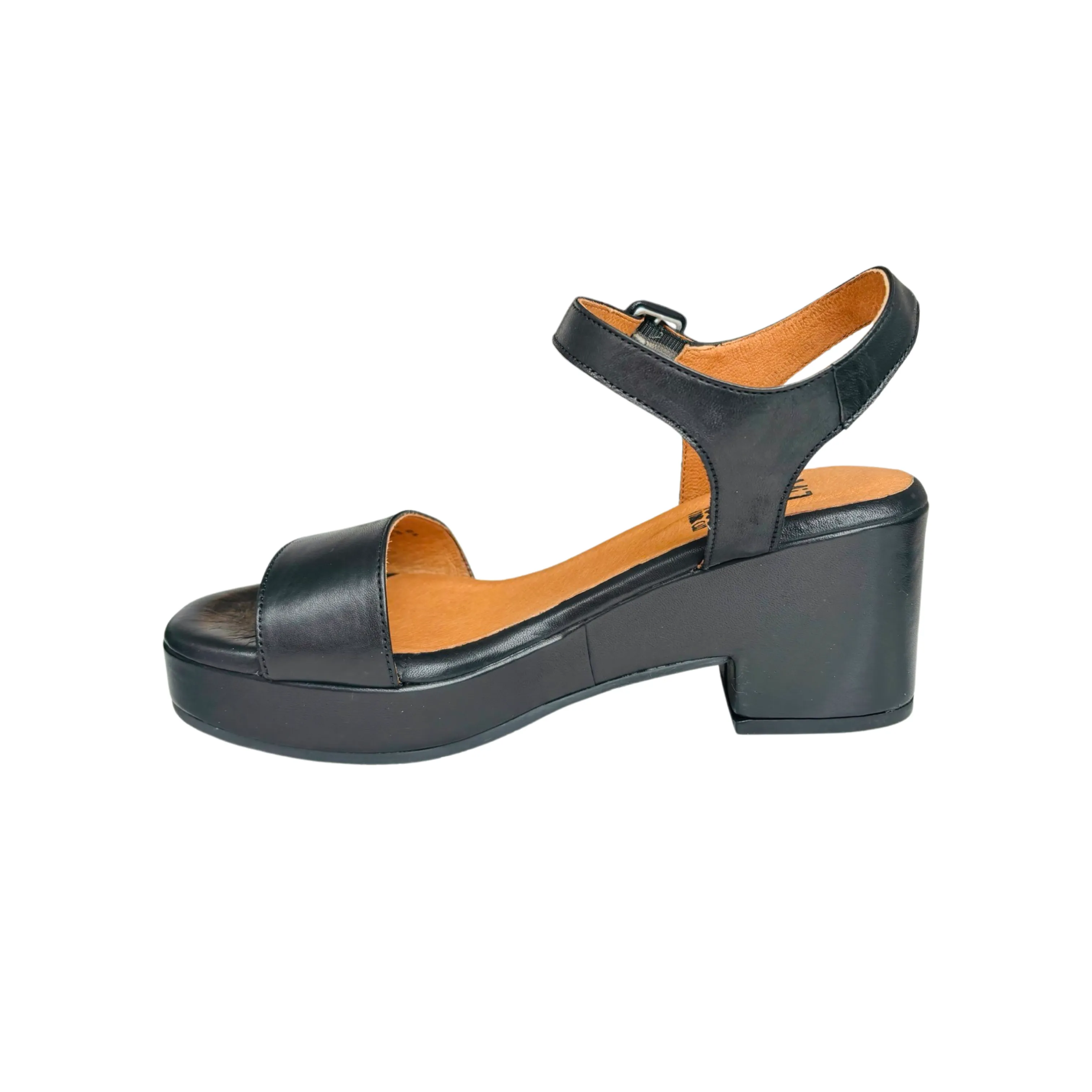 Gillie Black Platform Sandal