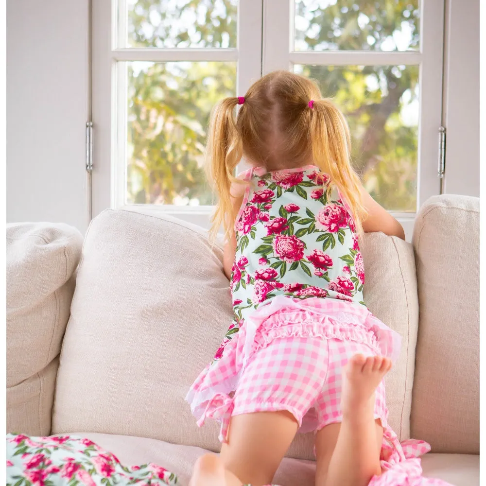 Gown with Bloomers - Peonies