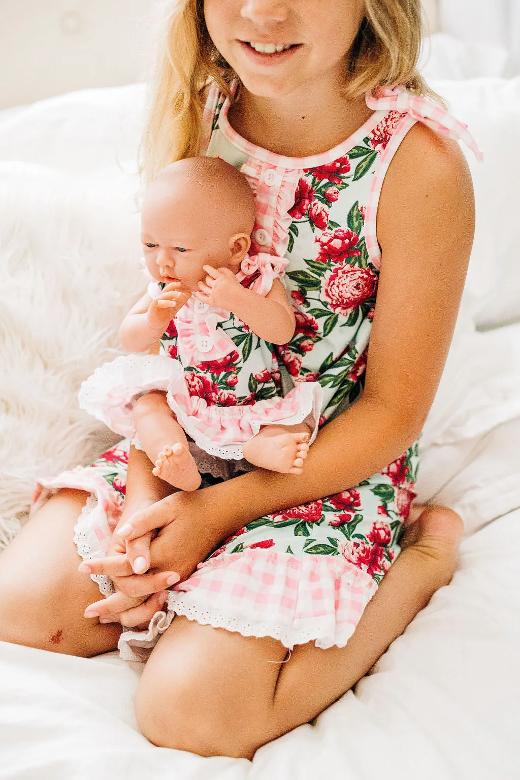 Gown with Bloomers - Peonies