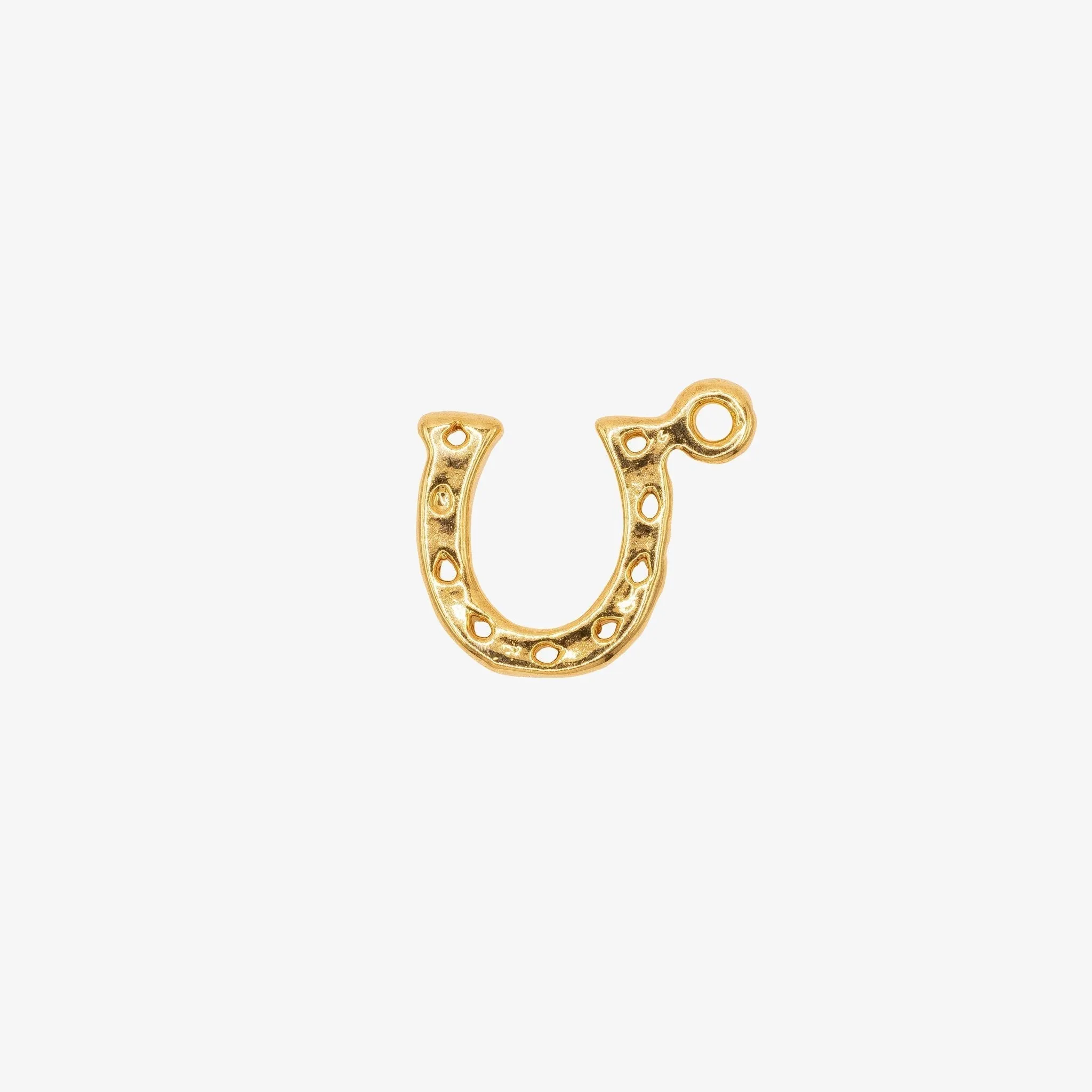 Horseshoe Charm Wholesale 14K Gold, Solid 14K Gold, G156