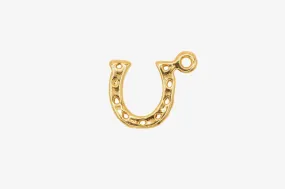 Horseshoe Charm Wholesale 14K Gold, Solid 14K Gold, G156