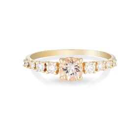 Maya large II | morganite & diamonds