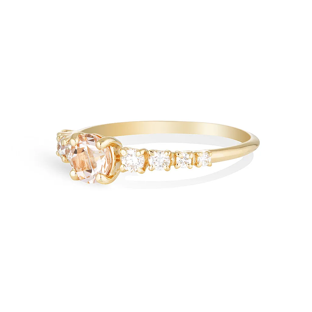 Maya large II | morganite & diamonds