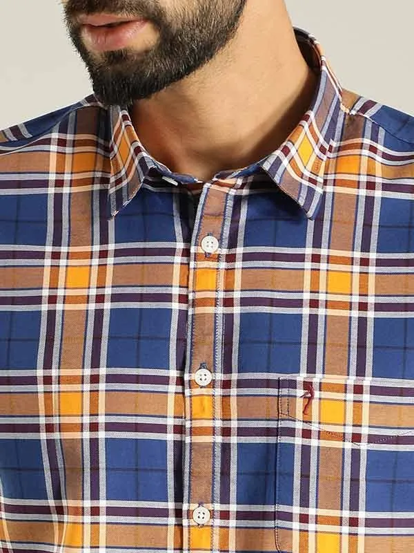 Men Checked Full Sleeve Cotton Shirt