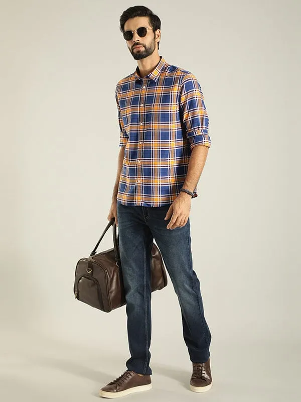 Men Checked Full Sleeve Cotton Shirt