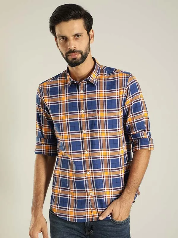 Men Checked Full Sleeve Cotton Shirt