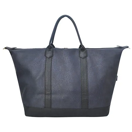 Navy NGIL Large Faux Leather Weekender Bag