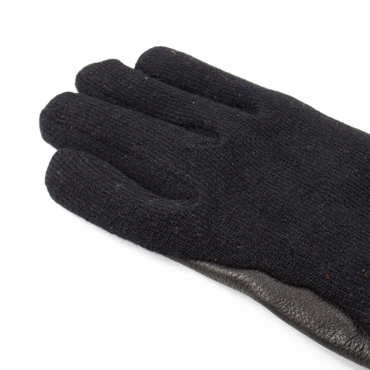 Norse Projects x Hestra - Svante Wool / Leather Gloves - Black