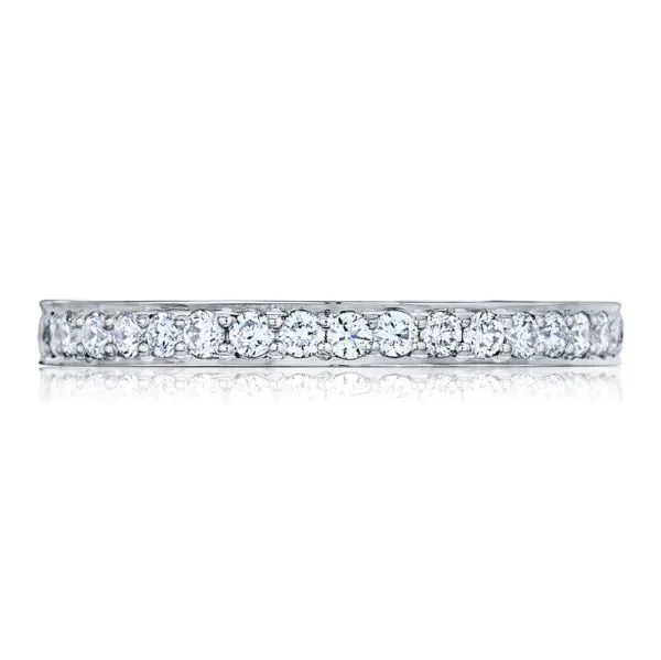 PLATINUM TACORI DIAMOND ETERNITY BAND SZ 6.5 0.63CTW