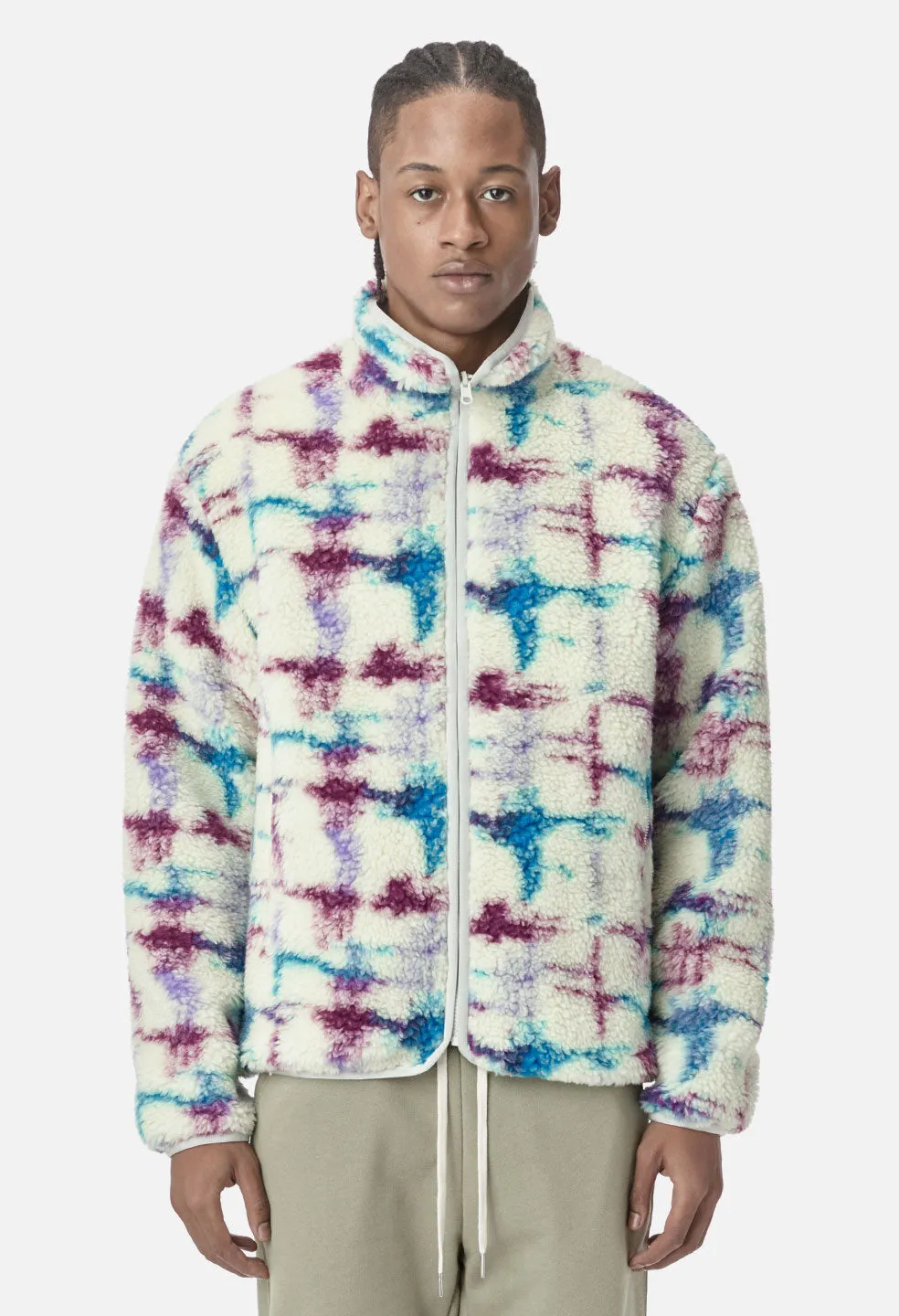 Polar Fleece Full Zip / Digital Camo Ivory