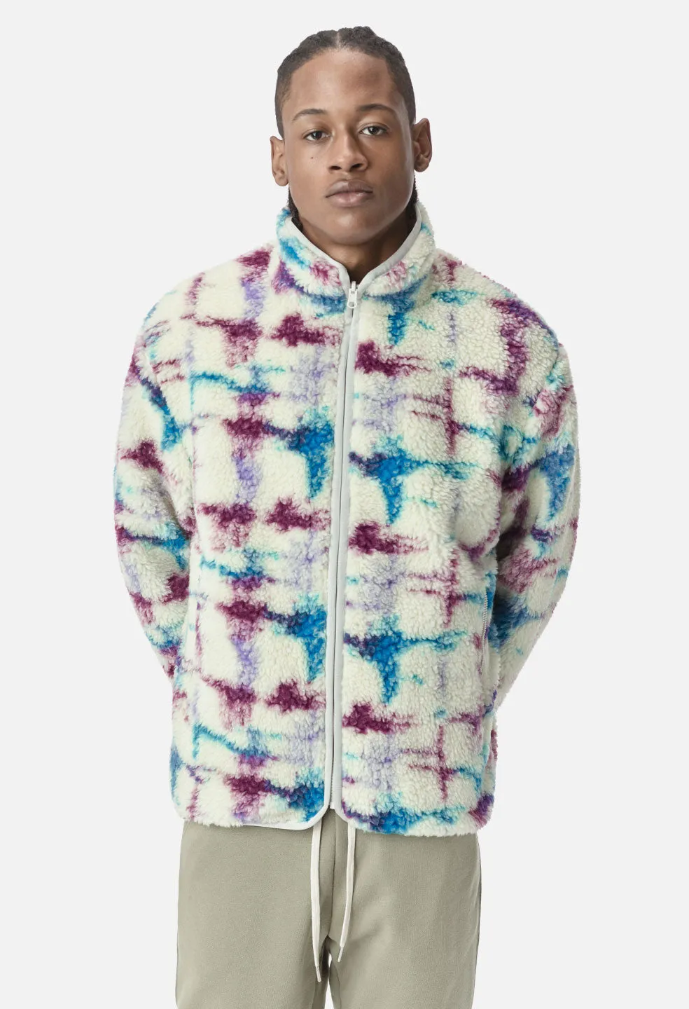 Polar Fleece Full Zip / Digital Camo Ivory