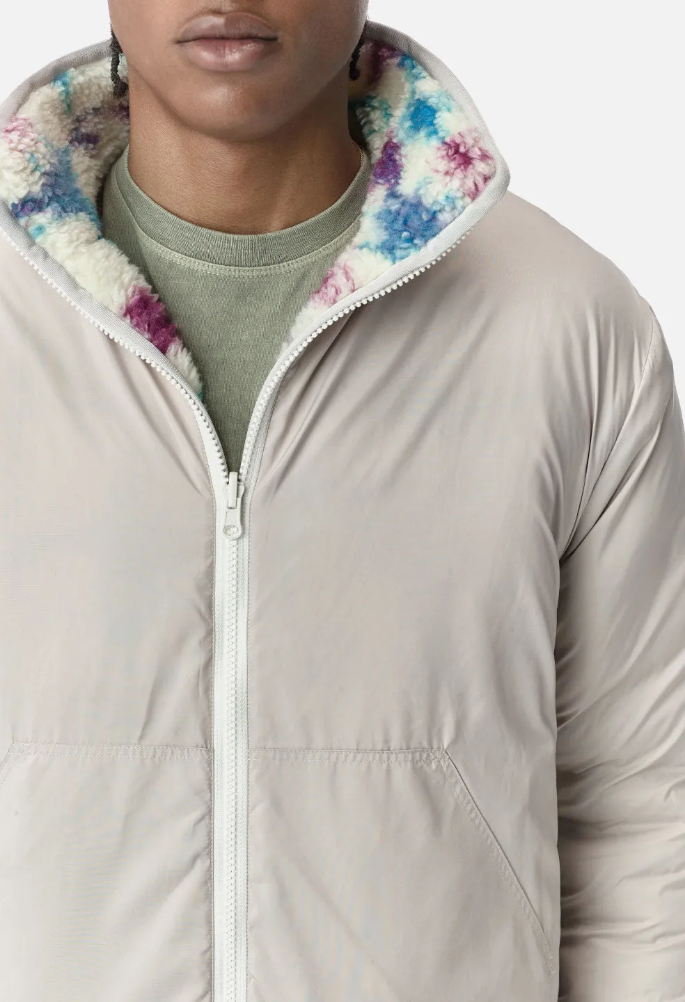 Polar Fleece Full Zip / Digital Camo Ivory