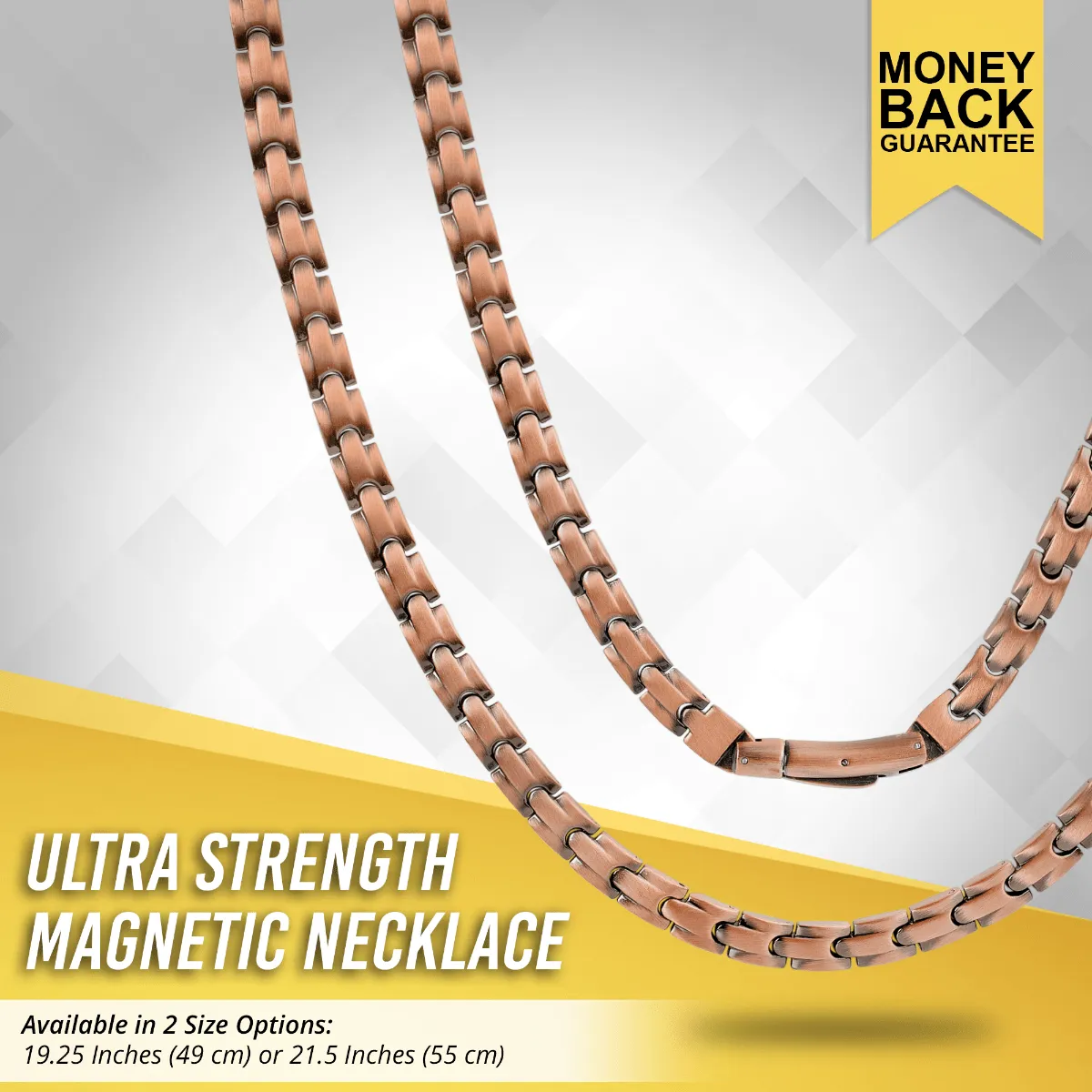 Powerful Copper Magnetic Therapy Necklace Classic Chain