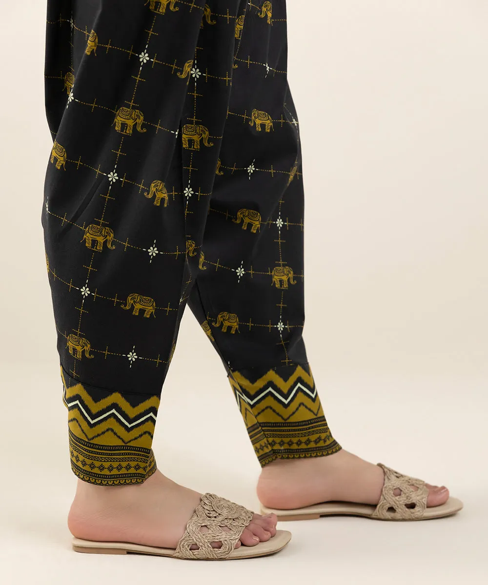 Printed Cambric Tapered Shalwar