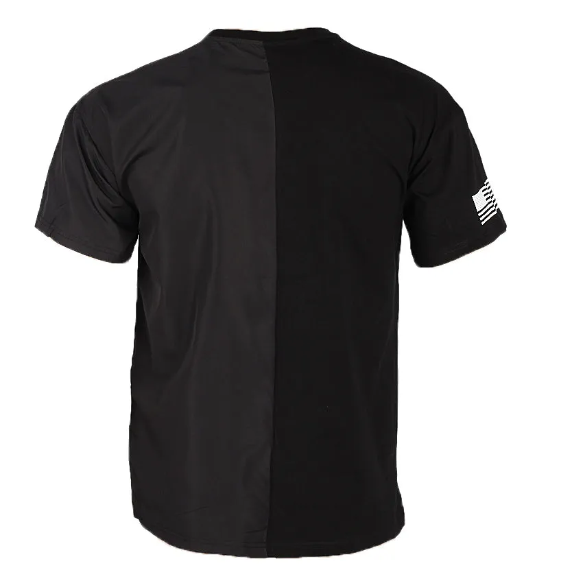 REDTAG Black T-Shirt for Men