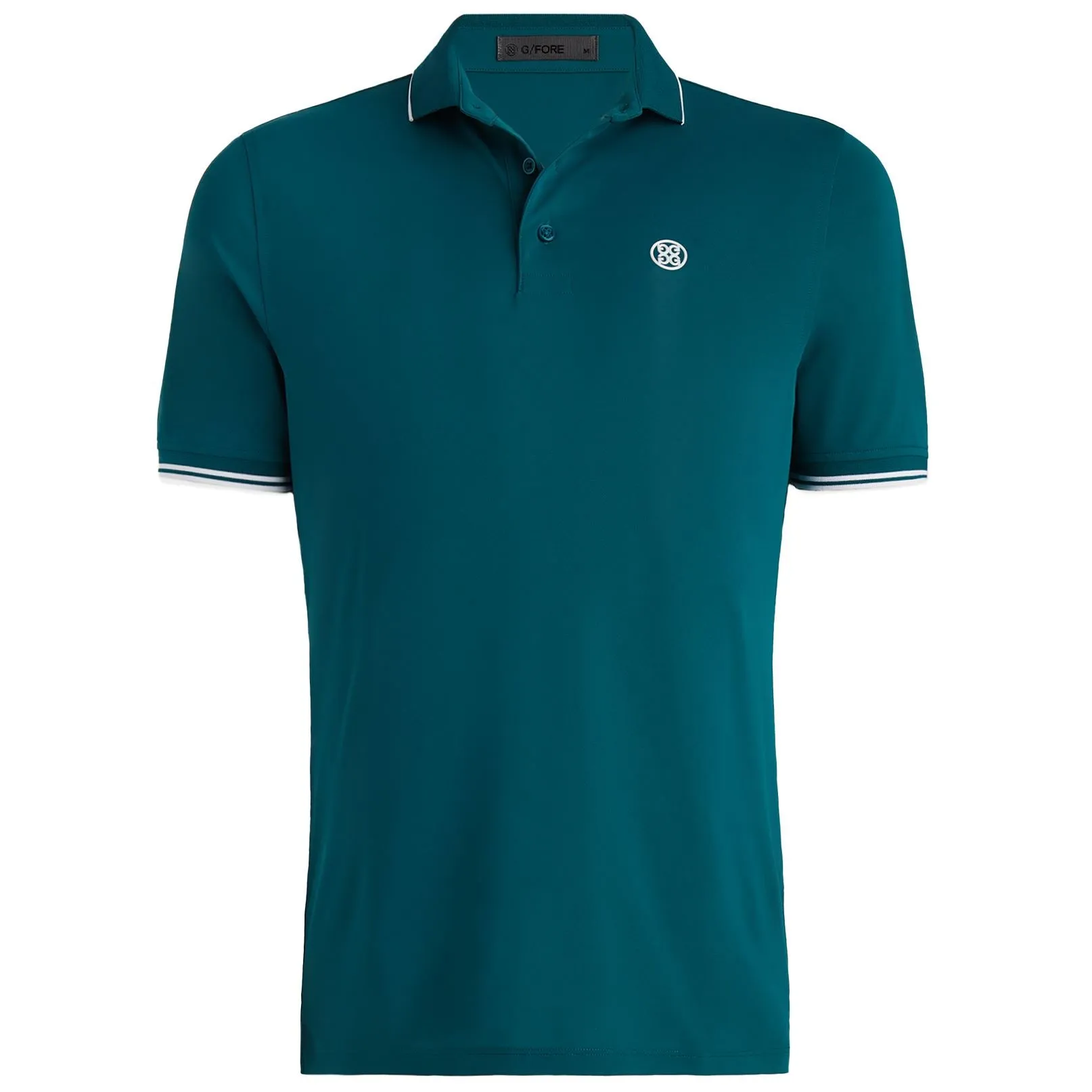 Rib Collar Tech Pique Polo Spruce Green - SS24