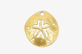 Sand Dollar Charm Wholesale 14K Gold, Solid 14K Gold, 339G