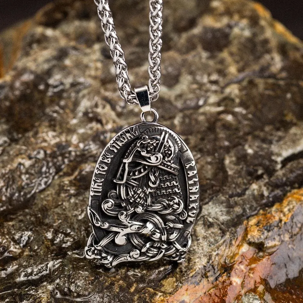 Stainless Steel Viking Warrior Ragnarok Necklace