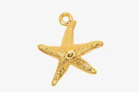 Starfish Charm Wholesale 14K Gold, Solid 14K Gold, G136