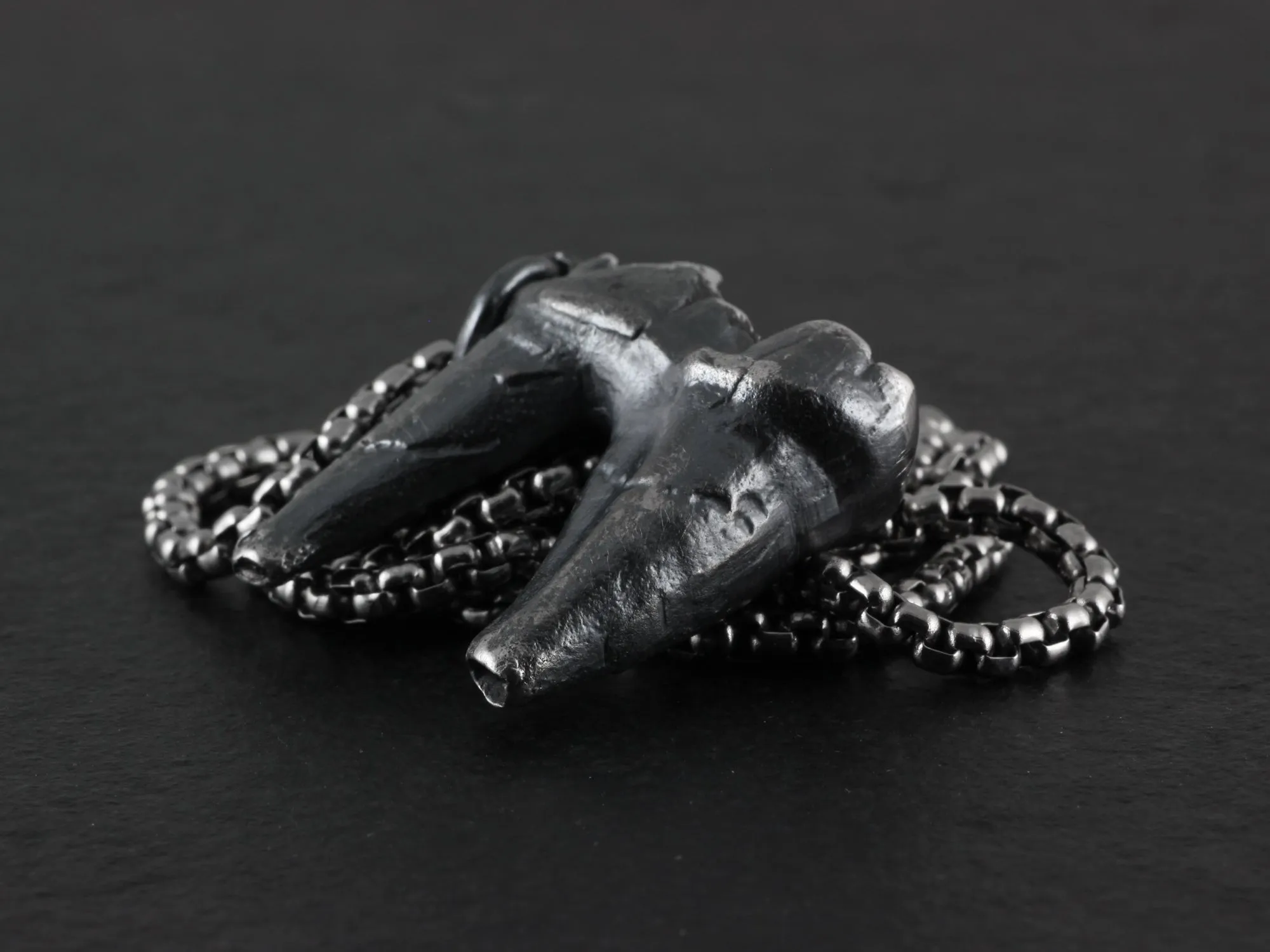 Sterling Silver Molar Tooth Necklace