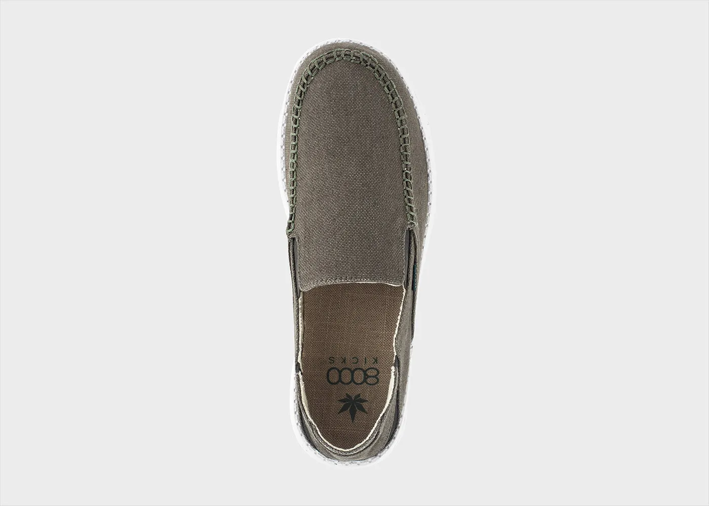 SunSlide Hemp Slip-on for Women in Dark Green