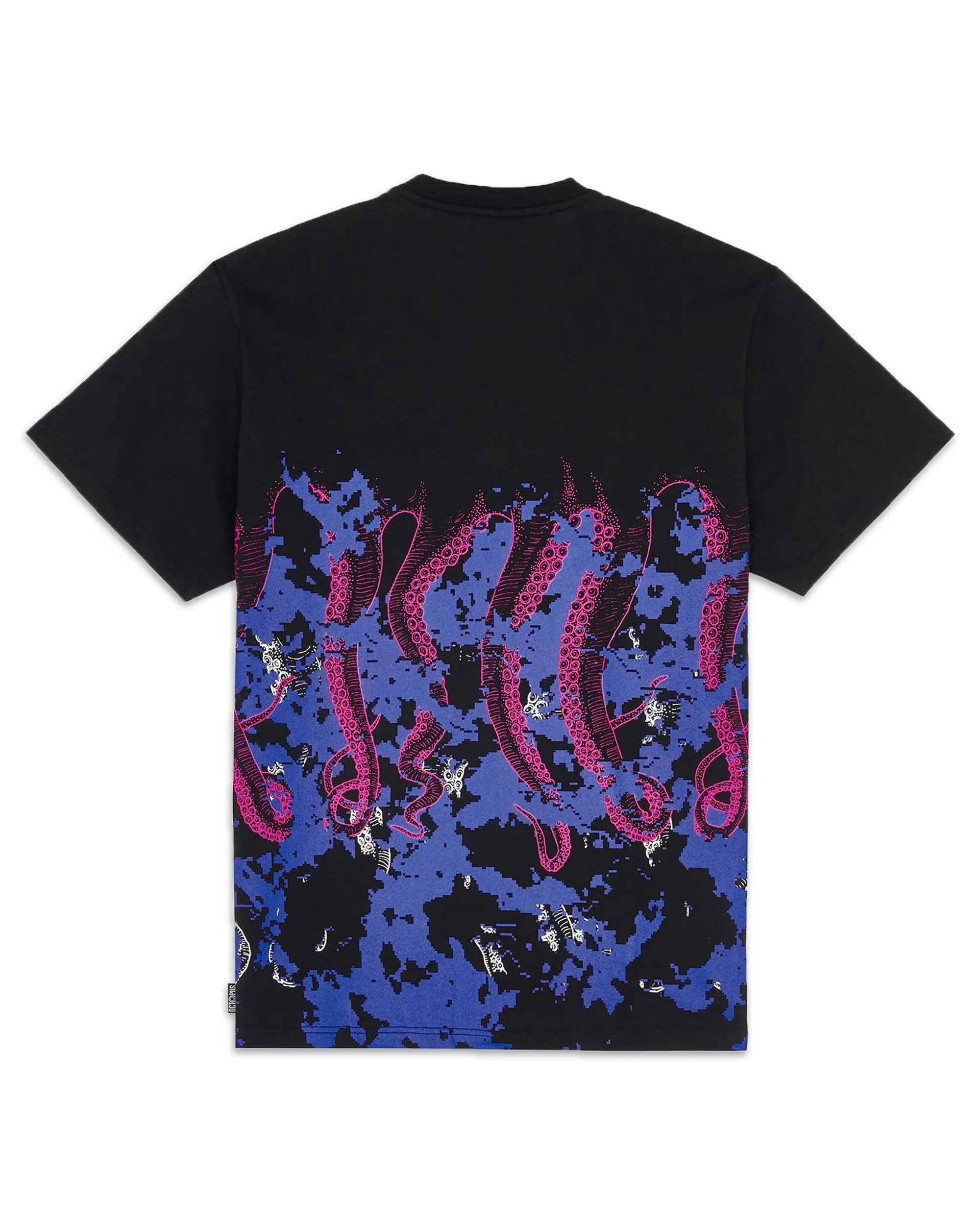 T-Shirt Uomo Octopus Glitch Tee Black