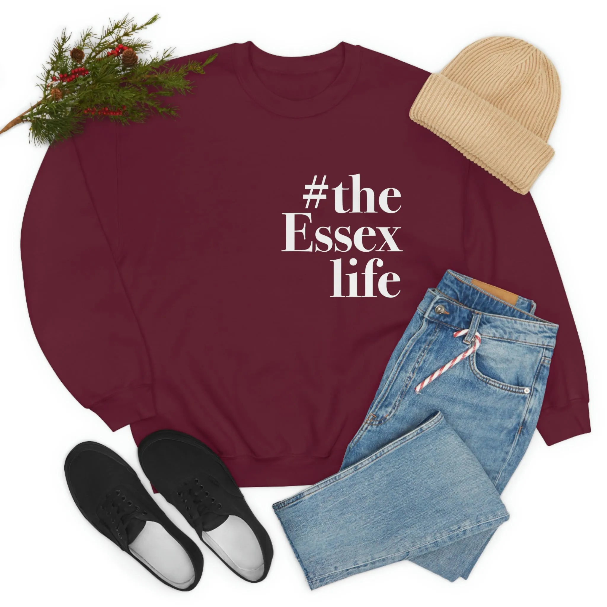 #theessexlife Unisex Heavy Blend™ Crewneck Sweatshirt