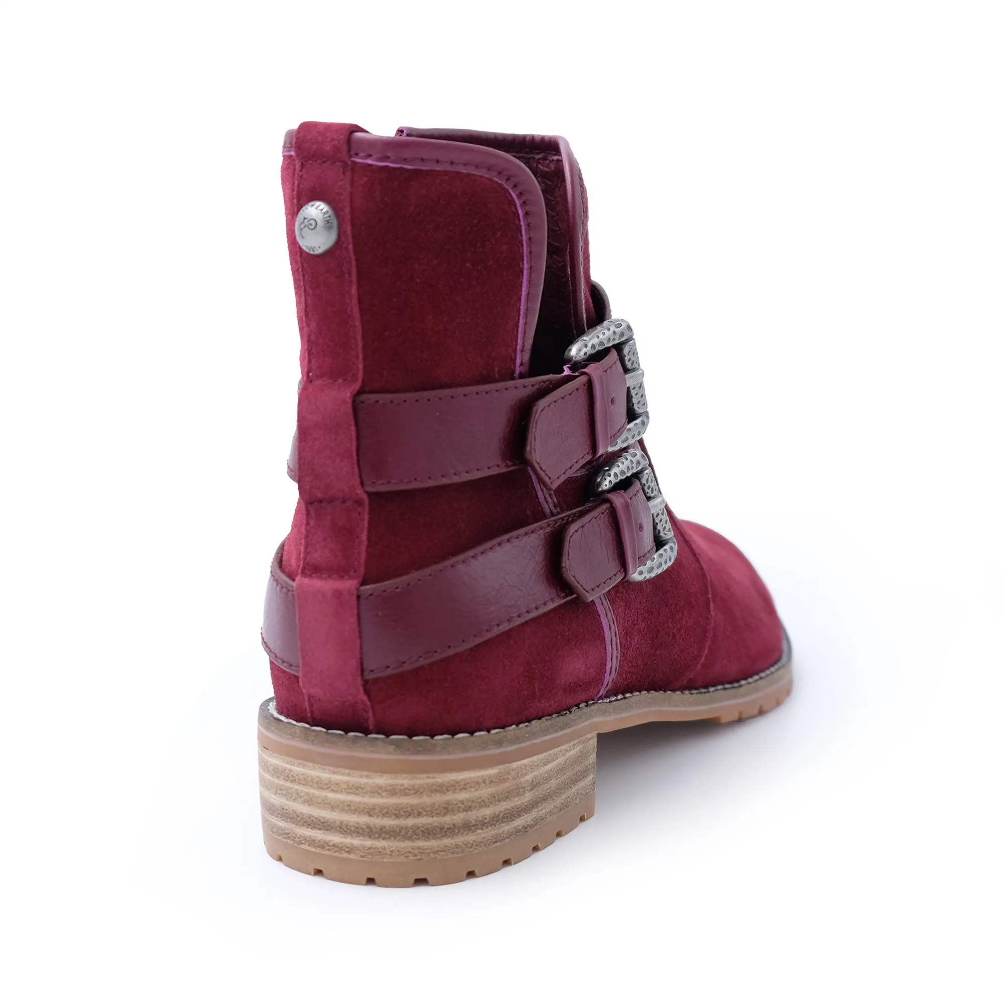 Tyler - Stylish Fashion Sheepskin Boot with Straps and Zip - Genuine Australian Sheepskin [Clearance]