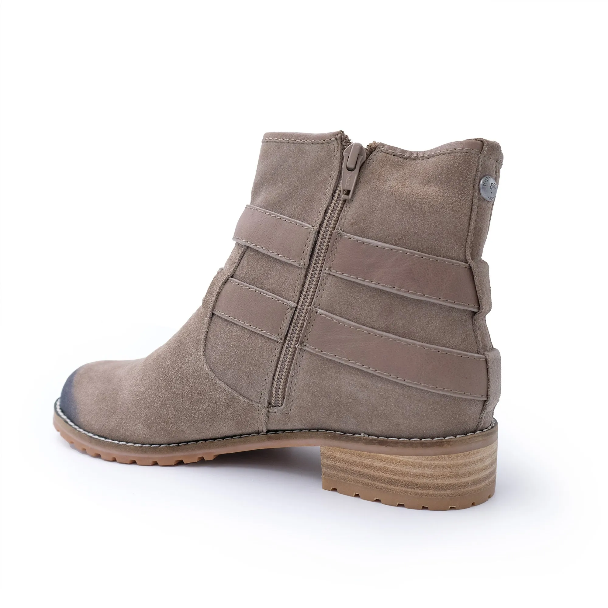 Tyler - Stylish Fashion Sheepskin Boot with Straps and Zip - Genuine Australian Sheepskin [Clearance]